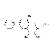 甲基-4-O-苯甲酰基-6-脱氧-6-溴-α-D-吡喃葡萄糖苷cas:10368-81-7