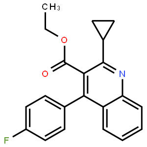 Ethyl 2-cyclopropyl-4-(4-fluorophenyl)-quinolyl-3-carboxylate，cas148516-11-4