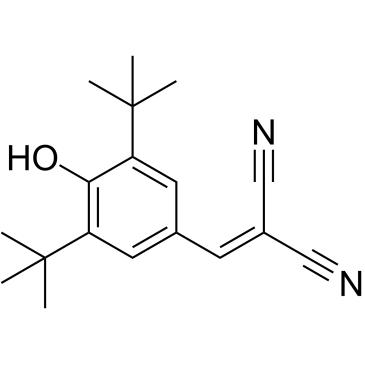 Tyrphostin A9;Tyrphostin 9;Malonoben;CAS:10537-47-0