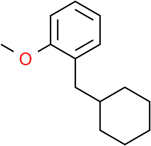 1-(cyclohexylmethyl)-2-methoxybenzene，cas92300-32-8