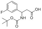 Boc-DL-3-氨基-3-(3-氟苯基)丙酸cas:284493-59-0
