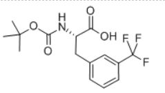 Boc-L-3三氟甲基苯丙氨酸，cas号142995-31-1
