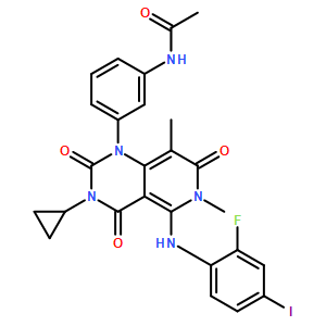 曲美替尼;GSK1120212;Trametinib;JTP74057;CAS:871700-17-3