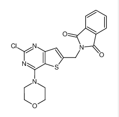 2-((2-氯-4-吗啉噻吩并[3,2-d]嘧啶-6-基)甲基)异吲哚啉e-1,3-二酮cas:956387-97-6
