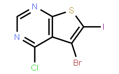 5-bromo-4-chloro-6-iodothieno[2,3-d]pyrimidine,CAS1799610-89-1