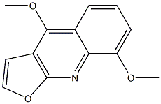 崖椒碱,8-甲氧基白鲜碱,cas:524-15-2