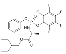 cas:1911578-98-7|2-乙基丁基 ((S)-(五氟苯氧基)(苯氧基)磷酰基)-L-丙氨酸酯