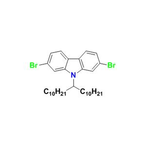 2,7-二溴-9-(二十一烷-11-基)-9H-咔唑cas:1185885-87-3