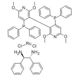 cas:478308-91-7|[-(+)-2,2',6,6'-四甲氧基-4,4'-双(二苯基磷)-3,3'-联吡啶][(1R,2R)-(+)-1,2-二苯基乙烯二胺]二氯化钌