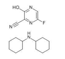 cas:1137606-74-6|6-氟-3-羟基-2-氰基吡嗪二环己胺盐