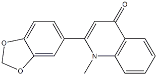 1-甲基-2-[3'4'-(亚甲二氧基)苯基] -4-喹诺酮cas:485-61-0