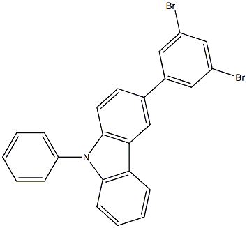 3-(3,5-二溴苯基)-9-苯基-9H-咔唑cas:1345021-52-4