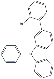 (2-溴苯基)-9-苯基-9H-咔唑cas:1616607-88-5