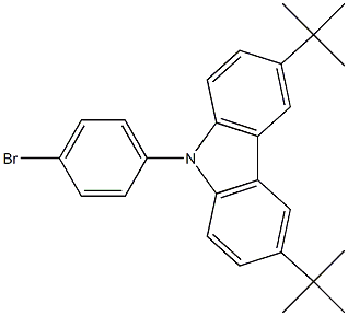 9-(4-溴苯基)-3,6-二叔丁基咔唑cas:601454-33-5