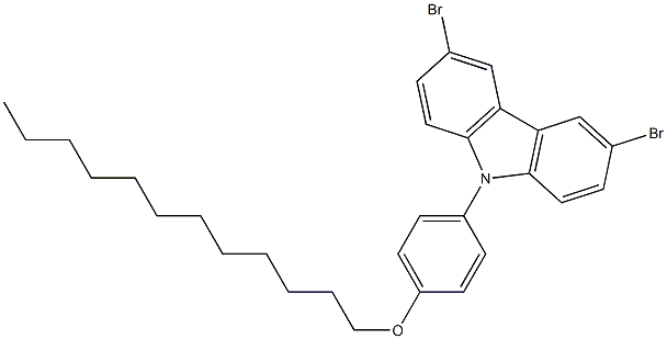 3,6-二溴-9-(4-十二烷氧基苯基)-9H-咔唑cas:865163-47-9