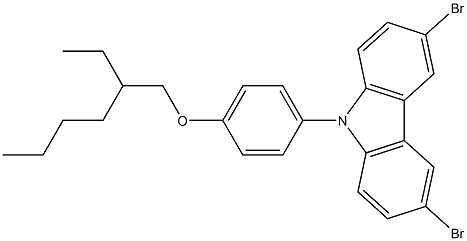 3,6-二溴-9-[4-(2-乙基已氧基)苯基]-9H-咔唑cas:946491-48-1