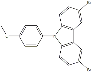 3,6-二溴-9-(4-甲氧基苯基)-9H-咔唑cas:746651-52-5