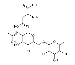 4-[[3-acetamido-4,5-dihydroxy-6-[(3,4,5-trihydroxy-6-methylox-2-yl)oxymethyl]ox-2-yl]amino]-2-amino-4-oxobutoic acid,cas:62203-19-4