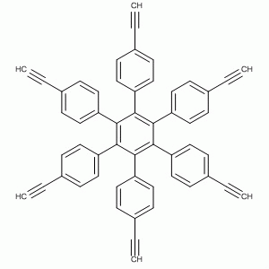 1,2,3,4,5,6-六烷基[4-乙炔基苯基]苯cas:252238-71-4,1,2,3,4,5,6-hexakis[4-ethinylphenyl]benzene