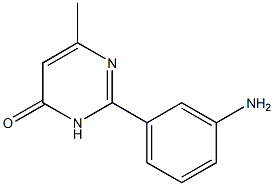 2-(3-氨基苯基)-6-甲基-1H-嘧啶-4-酮,CAS:1118787-36-2