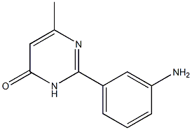 2-（3-氨基苯基）-6-甲基-1H-嘧啶-4-酮,CAS:1118787-36-2