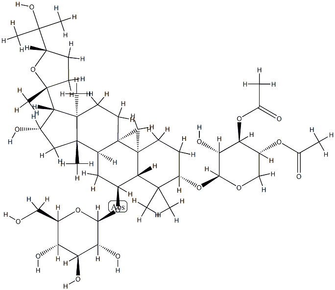 (3Β,6Α,16Β,20R,24S)-3-O-[(3,4-二乙酰基-Β-D-木糖)]-20, 24-环氧-16,25-二羟基-9,19-环羊毛甾烷-6-O-葡萄糖苷,CAS:1324005-51-7