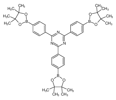 2,4,6-三(4-(4,4,5,5-四甲基-1,3,2-二氧杂硼烷-2-基)苯基)-1,3,5-三嗪CAS:1447947-87-6