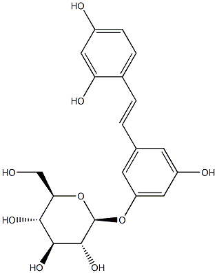 氧化白藜芦醇-3&#039;-O-Β-D-吡喃葡萄糖苷,CAS:144525-40-6