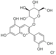 矢车菊素-3-O-葡萄糖苷,CAS:7084-24-4