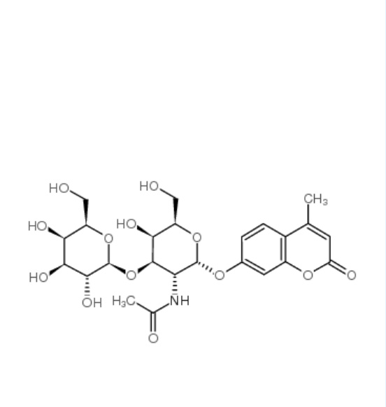 4-甲基香豆素基-2-乙酰氨基-2-脱氧-3-氧-（β-D-吡喃半乳糖基）-α-D-吡喃半乳糖苷，CAS：210357-36-1