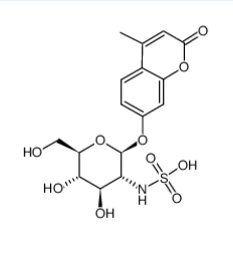 4-甲基香豆素基-2-脱氧-2-硫酸氨基-α-D-吡喃葡萄糖苷钠盐,CAS:180088-52-2