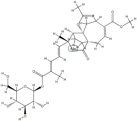 土槿皮乙酸-O-Β- D -葡萄糖苷,CAS:98891-41-9