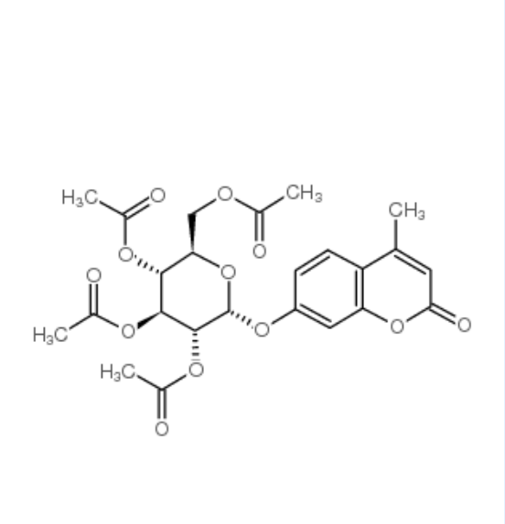 4-甲基香豆素基-2,3,4,6-四-氧-乙酰基-α-D-吡喃葡萄糖苷,CAS:67945-53-3