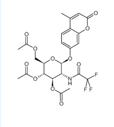 4-甲基香豆素基-3，4，6-三-氧-乙酰基-2-脱氧-2-三氟乙酰氨基-β-D-吡喃葡萄糖苷，CAS：137686-93-2