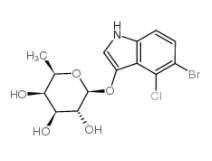 5-溴-4-氯-3-吲哚基-Β-D-吡喃岩藻糖苷  CAS号	17016-46-5