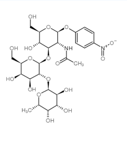 4-硝基苯基 2-乙酰氨基-2-脱氧-3-o-[2-o-(α-l-fuco吡喃osyl)- β-d-galacto吡喃osyl]-β-d-吡喃葡萄糖苷 ，CAS: 93496-53-8