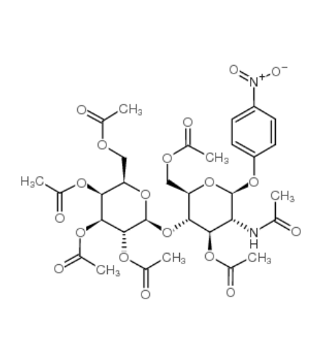 4-硝基苯基-2-乙酰氨基-4-O-(2,3,4,6-四-O-乙酰基-β-D-吡喃半乳糖苷)-3，6-二-乙酰基-2-脱氧-β-D-葡萄糖糖苷，CAS: 85193-88-0