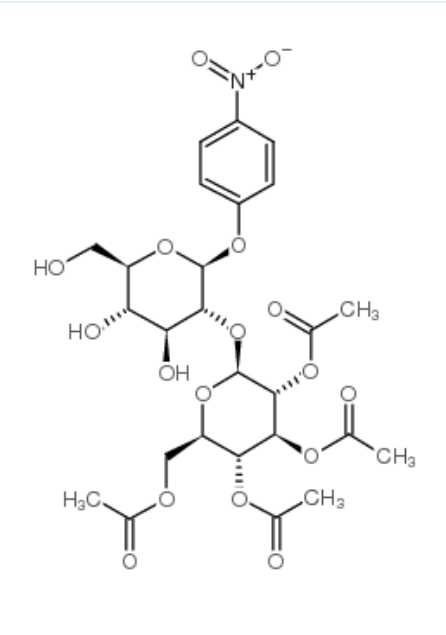 4-硝基苯基-2-O-(2,3,4,6-四-乙酰基-β-D-吡喃葡萄糖苷)-β-D-吡喃葡萄糖苷，CAS: 26255-69-6