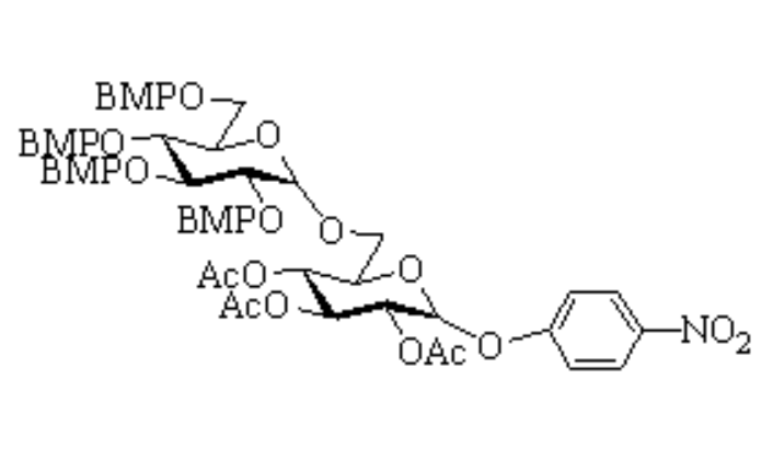 4-硝基苯基 2,3,4,6-四-乙酰基-6-O-(2,3,4,6-四-甲氧基苯基-α-D-吡喃葡萄糖苷)-α-D-吡喃葡萄糖苷