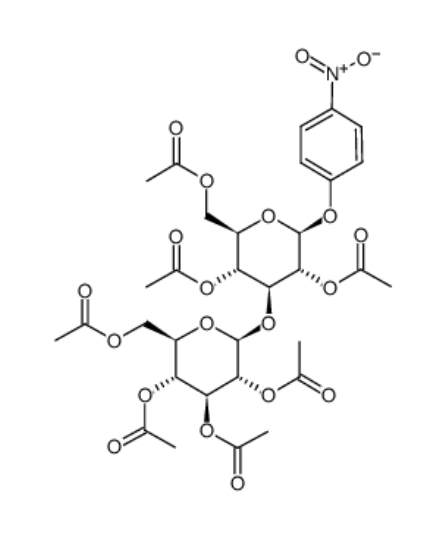 4-硝基苯基-2,4,6-O-四乙酰基-3-O-(2,3,4,6-O-四乙酰基-β-D-吡喃葡萄糖苷)-β-D-吡喃葡萄糖苷，CAS: 195715-98-1