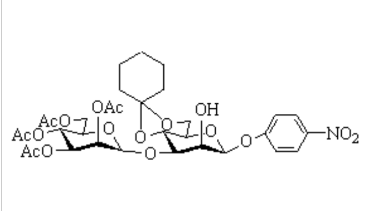 4-硝基苯基 3-O-(2,3,4,6-O-四乙酰基-α-D-吡喃苷露糖苷)-4,6-O-环亚己基-β-D-吡喃苷露糖苷