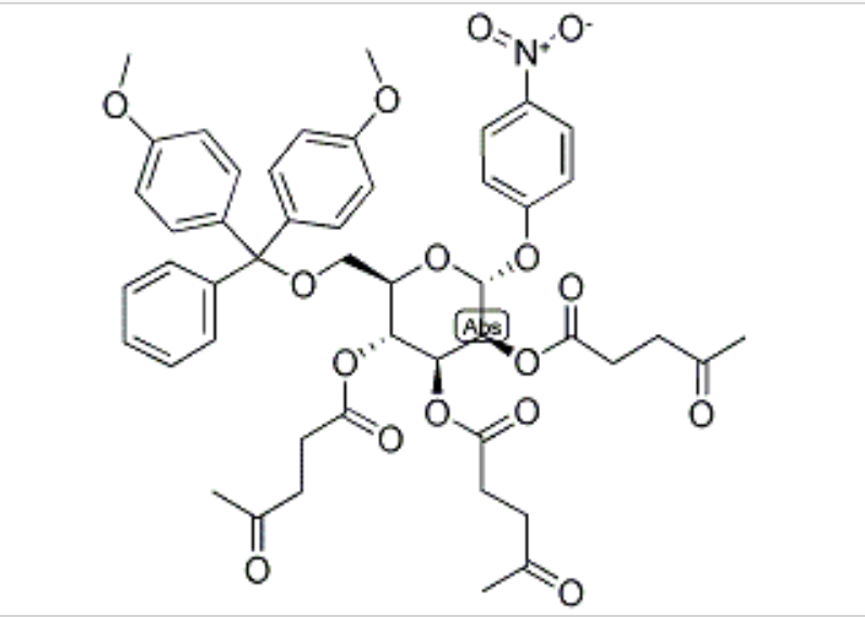 4-硝基苯基 6-二甲氧基三苯甲基-2,3,4-三-O-菊芋糖基-α-D-吡喃苷露糖苷