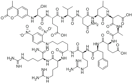 MCA-SER-GLU-VAL-ASN-LEU-ASP-ALA-GLU-PHE-ARG-LYS(DNP)-ARG-ARG-NH2,CAS:438625-61-7