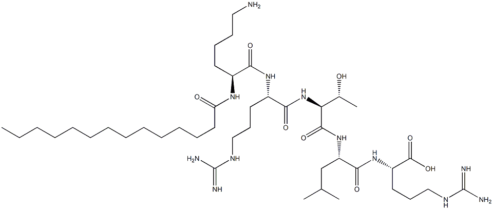 Myristoyl-Lys-Arg-Thr-Leu-Arg-OH,CAS:125678-68-4