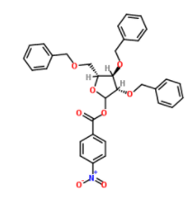 1-对硝基苯甲酸-2,3,5-三苄氧基-D-阿拉伯呋喃糖苷CAS号	52522-49-3