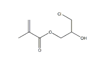 2-甲基-2-丙烯酸-3-氯-2-羟基丙基酯；又名3-氯-2-羟基丙基甲基丙烯酸酯 CAS：13159-52-9