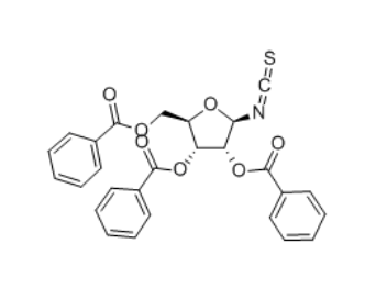 三-O-苯甲酰基-b-D-呋喃核糖基异硫氰酸酯，cas58214-53-2