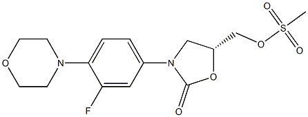 (R)-N-[3-(3-氟-(4-吗啉基)苯基)-2-氧代-5-唑烷基]甲醇甲磺酸酯,CAS:174649-09-3