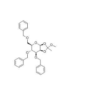 3,4,6-O-三苄基-b-D-吡喃甘露糖-1,2-原酸甲酯，cas16697-49-7