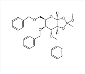 3,4,6-O-三苄基-a-D-吡喃半乳糖-1,2-原酸甲酯，cas68779-52-2